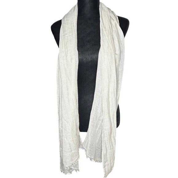 Old Navy Accessories - Old Navy Lightweight scarf in oatmeal and fringed edges